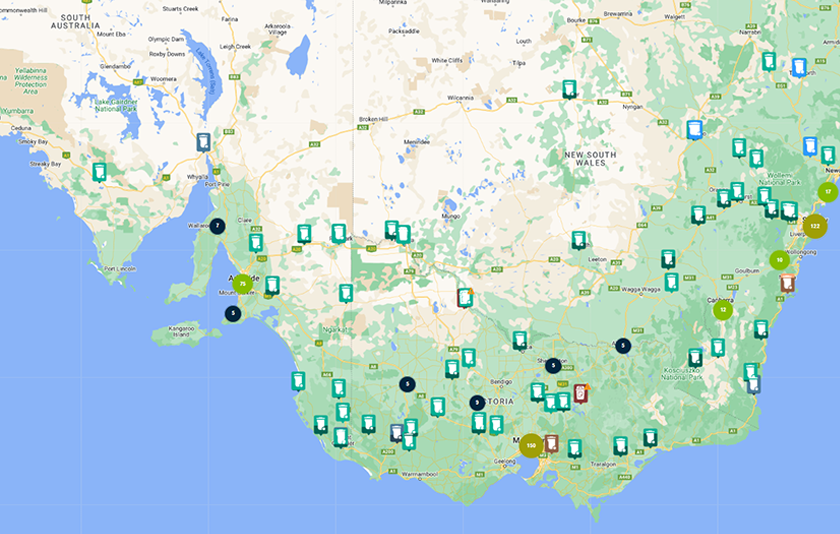 South Australia Route Map-840